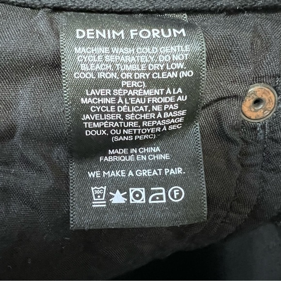 Aritzia Denim Forum The Yoko Short Black Size 27 Denim Casual - Picture 13 of 16